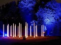 Illuminations in the park of Schloss Dyck in Juechen in Germany