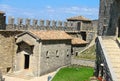 Iin the courtyard of fortresses Guaita on Mount Titan Royalty Free Stock Photo