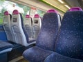 Iinterior view of a C2C train Royalty Free Stock Photo