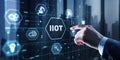 IIOT industrial internet of things concept. Technology and Business