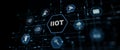 IIOT industrial internet of things concept. Technology and Business