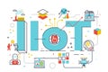 IIoT : industrial internet of things Royalty Free Stock Photo