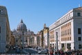 IItaly, Rome- march, 2019: View of St. Peter`s Basilica Rome. Rome, Italy. Done