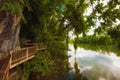 Ijam Nature Park Boardwalk along the Tennessee River Royalty Free Stock Photo