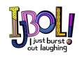 IJBOL. Editabel vector illustration in bright colourful style