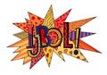 IJBOL. Editabel vector illustration in bright colourful style