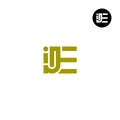 IJE Logo Letter Monogram Design Royalty Free Stock Photo