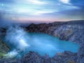 Ijen crater active volcano