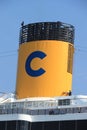 IJmuiden, The Netherlands - April, 7th 2019 Costa Mediterranea docked at Felison Cruise Terminal