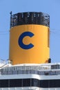 IJmuiden, The Netherlands - April, 7th 2019 Costa Mediterranea docked at Felison Cruise Terminal