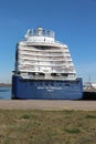 IJmuiden, The Netherlands - April 17th, 2022: Spirit of Discovery Saga Cruises