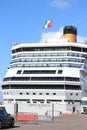 IJmuiden, The Netherlands - September5th 2019: Costa Magica moored at Felison Cruise Terminal