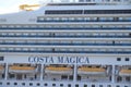 IJmuiden, The Netherlands - September5th 2019: Costa Magica moored at Felison Cruise Terminal