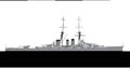 IJN HIEI 1914. Imperial Japanese Navy Kongo-class battlecruiser.