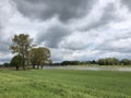 IJssel river around Welsum Royalty Free Stock Photo