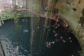 Ik-kil cenote in Yucatan peninsula, Mexico.