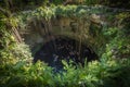 Ik Kil cenote, Yucatan popular landmark, Mexico