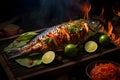 Ikan Bakar, grilled fish marinated in a blend of spices