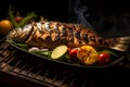 Ikan Bakar, grilled fish marinated in a blend of spices