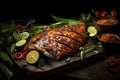 Ikan Bakar, grilled fish marinated in a flavorful spice paste, a popular Indonesian seafood dish