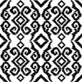 Ikat. Abstract ethnic pattern on fabric in Indonesia and other Asian countries