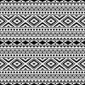 Ikat Aztec ethnic seamless pattern background design