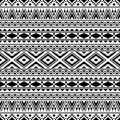 Ikat Aztec ethnic seamless pattern background design