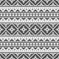 Ikat Aztec ethnic seamless pattern background design