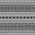Ikat Aztec ethnic seamless pattern background design