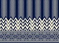 Ikat ethnic design vintage background. Seamless pattern in tribal, folk embroidery abstract hippie art. Aztec geometric art Royalty Free Stock Photo