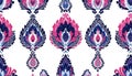 Ikat Fabric Pattern Royalty Free Stock Photo