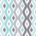 Ikat fabric style, rug texture pattern