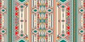 Ikat geometric folklore ornament for ceramics, wallpaper, textile, web, cards. Ethnic pattern. Border ornament. Native american