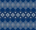 Ikat geometric folklore ornament. Tribal ethnic vector texture. Seamless striped pattern in Aztec style