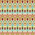 Ikat geometric folklore pattern.