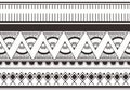 Ikat Navajo tribal seamless pattern. navajo culture background ready for fashion textile print vector illustration black and white Royalty Free Stock Photo