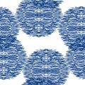 Ikat Ogee Background