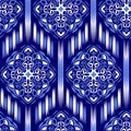 Ikat Ogee Background 17