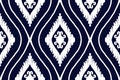 ikat pattern Ethnic Tribal textile American African Aztec geometric fabric native bohemian boho motif mandalas carpet Royalty Free Stock Photo