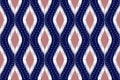 ikat pattern Ethnic Tribal textile American African Aztec geometric fabric native bohemian boho motif mandalas carpet Royalty Free Stock Photo