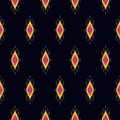 Ikat pattern ethnic tribal textile American African fabric motif mandalas geometric native bohemian boho carpet aztec india Asia