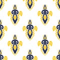 ikat pattern Ethnic Tribal textile American African fabric native bohemian boho motif mandalas carpet india Asia illustrated