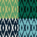 Ikat pattern set