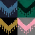 Ikat pattern set