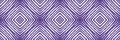 Ikat repeating seamless border. Purple