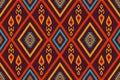 Ikat seamless pattern.