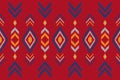 ikat seamless pattern abstract background for textile design.