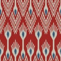 Ikat seamless pattern as cloth, curtain, textile design, wallpa