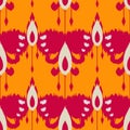 Ikat seamless pattern as cloth, curtain, textile design, wallpa