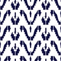 Ikat seamless pattern as cloth, curtain, textile design, wallpa